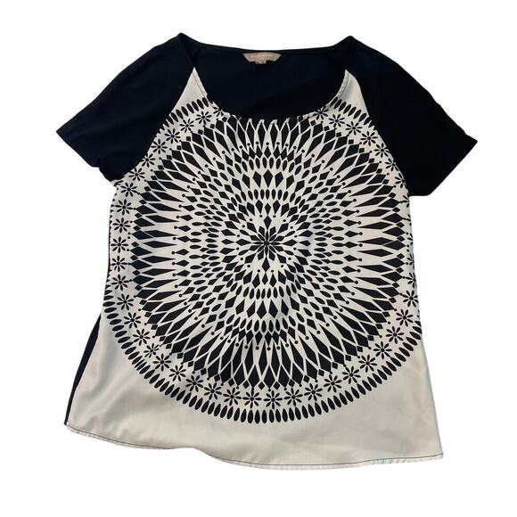 Banana Republic Tops - Banana Republic Womens Size Small Black Medallion Blouse Top Dressy Casual